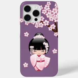 Coque Case-Mate iPhone Poupée blanche Kimono Kokeshi - mignonne Geisha Gi