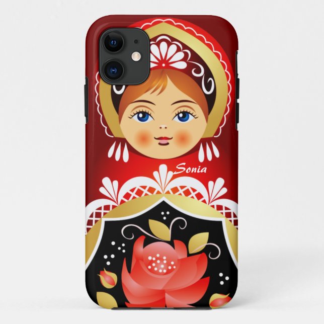 Coques Case-Mate iPhone Poupée de Russe de Babushka Matryoshka (Dos)