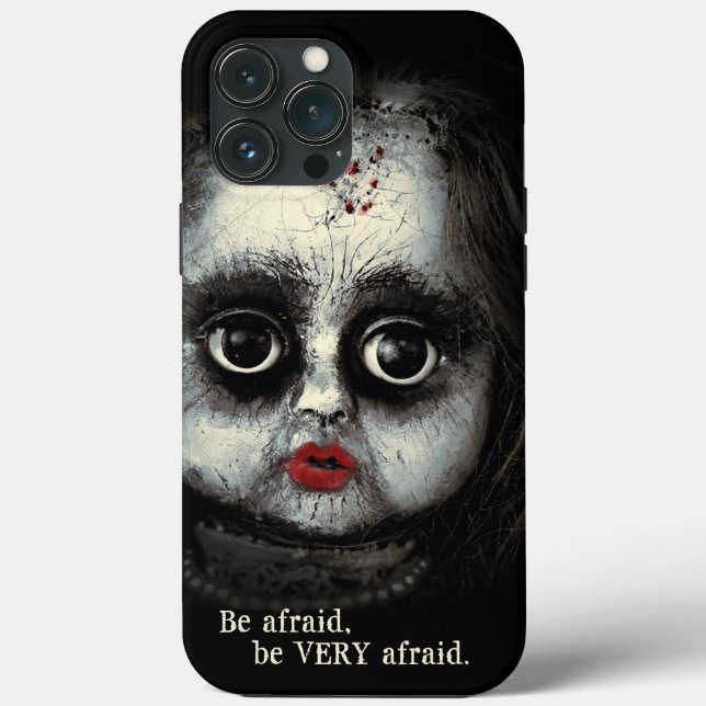 Coques Case-Mate iPhone Poupée gothique Eerie avec Halloween sanguin (Verso)
