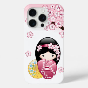 Coque Case-Mate iPhone Poupée Kokeshi de printemps - Jolie fille geisha j