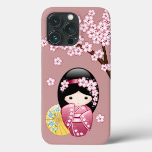 Case-Mate iPhone Case Poupée Kokeshi Printemps - Cute Geisha Japonais e