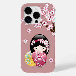 Coque Case-Mate iPhone Poupée Kokeshi Printemps - Cute Geisha Japonais en