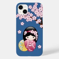 Poupée Kokeshi Printemps - Cute Geisha Japonaise s