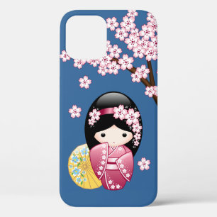 Case-Mate iPhone Case Poupée Kokeshi Printemps - Cute Geisha Japonaise s
