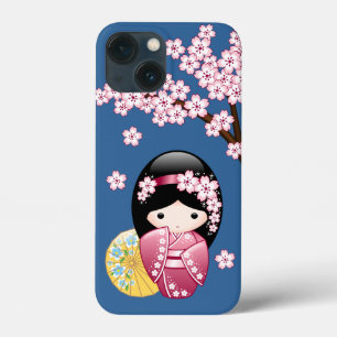 Case-Mate iPhone Case Poupée Kokeshi Printemps - Cute Geisha Japonaise s