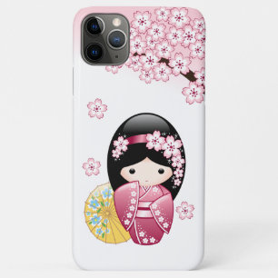 Case-Mate iPhone Case Poupée Kokeshi Printemps - Cute Japonaise Geisha 