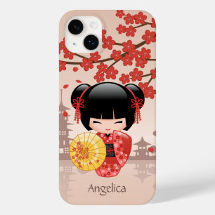 Coque Case-Mate iPhone Poupée rouge Sakura Kokeshi - Geisha japonais