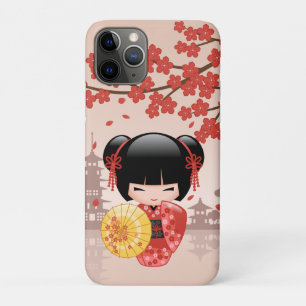 Case-Mate iPhone Case Poupée rouge Sakura Kokeshi - Geisha japonais