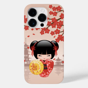 Coque Case-Mate iPhone Poupée rouge Sakura Kokeshi - Geisha japonais