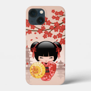 Case-Mate iPhone Case Poupée rouge Sakura Kokeshi - Geisha japonais