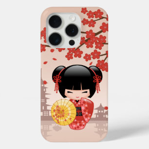 Coque Case-Mate iPhone Poupée rouge Sakura Kokeshi - Geisha japonais