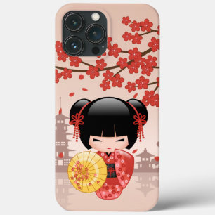 Case-Mate iPhone Case Poupée rouge Sakura Kokeshi - Geisha japonais