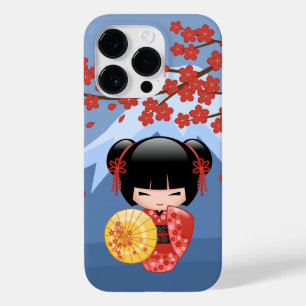 Coque Case-Mate iPhone Poupée rouge Sakura Kokeshi - mignonne Geisha Girl