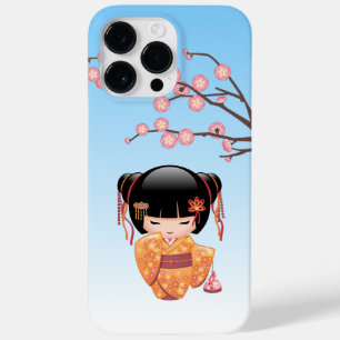 Coque Case-Mate iPhone Poupée Ume Kokeshi - Japonaise Geisha Girl Blur