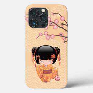Case-Mate iPhone Case Poupée Ume Kokeshi - Japonaise Pêche Geisha Girl