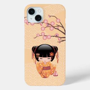 Coque Case-Mate iPhone Poupée Ume Kokeshi - Japonaise Pêche Geisha Girl