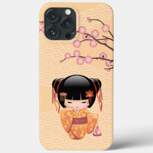 Case-Mate iPhone Case Poupée Ume Kokeshi - Japonaise Pêche Geisha Girl