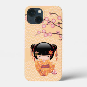 Case-Mate iPhone Case Poupée Ume Kokeshi - Japonaise Pêche Geisha Girl