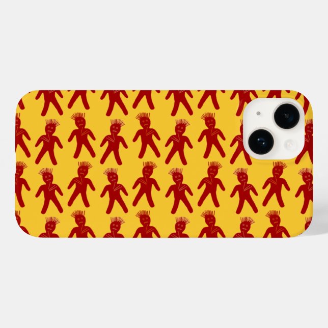 Coques Case-Mate iPhone Poupées Voodoliques rouges du sang (Verso (horizontal))