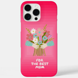 Coque iPhone 16 Pro Max Pour la meilleure maman Floral