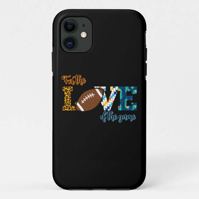 Coques Case-Mate iPhone Pour L'Amour Du Jeu Football Maman Leopard (Dos)