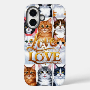Coque Pour iPhone 16 Pour les amoureux de les chats uniquement, votre n