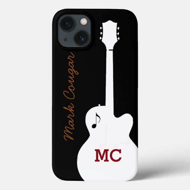 Coques Case-Mate iPhone pour un guitariste de musique rock (Verso)