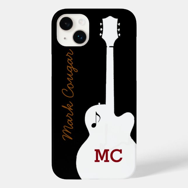 Coques Case-Mate iPhone pour un guitariste rock (Verso)