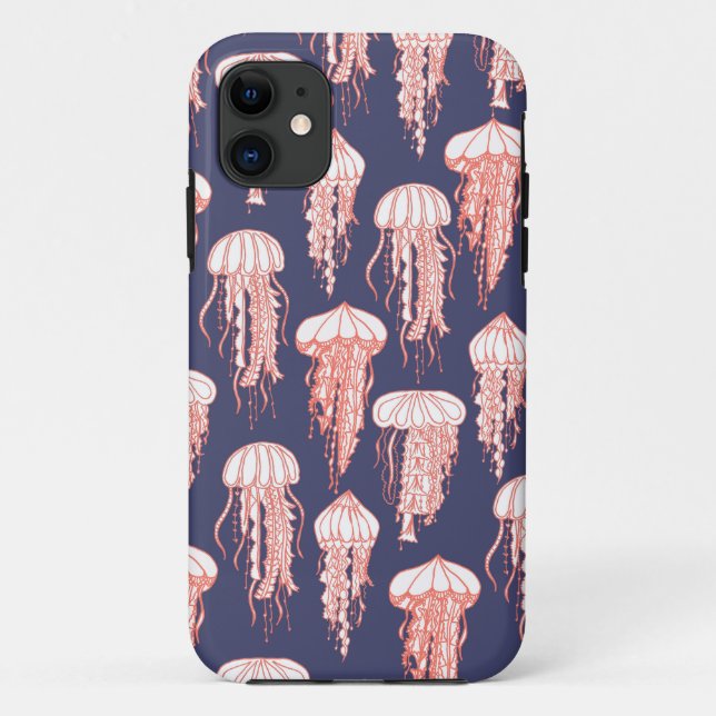 Coques Case-Mate iPhone Pourpre profondément bleu joyeux de cas de (Dos)