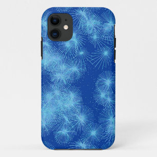 Etui iPhone Case-Mate Poussières d'étoiles de cristaux de glace, fond bl