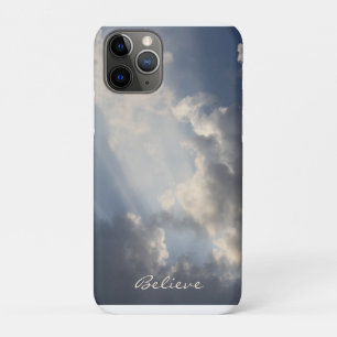 Case-Mate iPhone Case Poutres de soleil inspirantes Ciel bleu