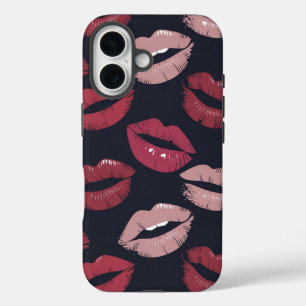 Coque Pour iPhone 16 Pouty Lipstick Kiss Motif
