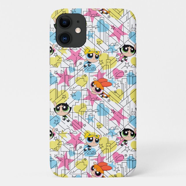 Coques Case-Mate iPhone Powerpuff Girls Townsville Pattern (Dos)