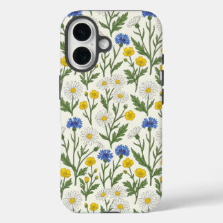 Coque Pour iPhone 16 Prairie de fleurs sauvages Harmonie-Marguerite & B
