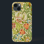 Coques Pour iPhone Pre-Raphaelite d'or de cru de lis de William<br><div class="desc">La conception vintage florale William Morris de papier peint d'art de lis d'or de William Morris était un concepteur anglais de textile, un artiste, un auteur, et une associée socialiste à la confrérie de Pre-Raphaelite et au mouvement d'arts britanniques et de métiers. Il a fondé une entreprise de conception dans...</div>