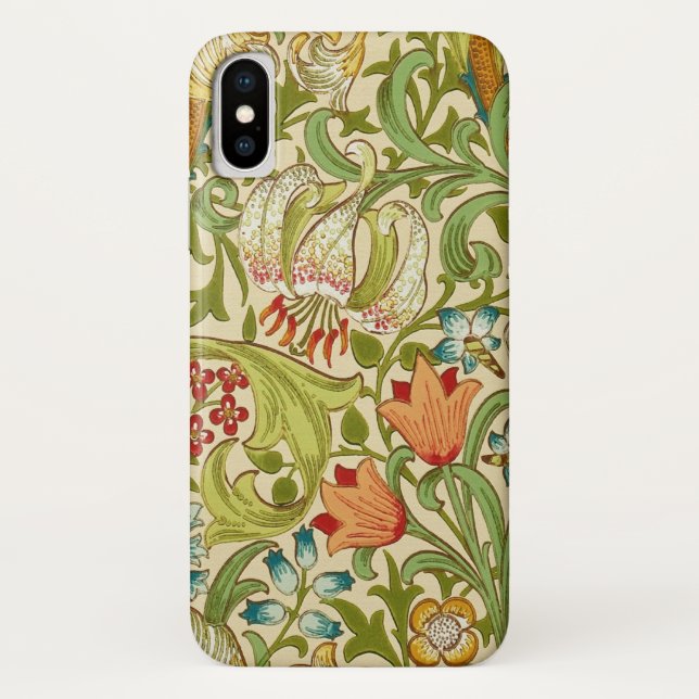Coques Case-Mate iPhone Pre-Raphaelite d'or de cru de lis de William (Dos)
