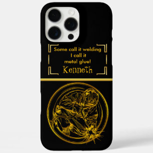 Coque iPhone 16 Pro Max Précision de soudure dorée