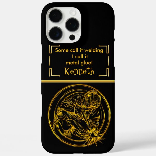 Coques Case-Mate iPhone Précision de soudure dorée (Verso)