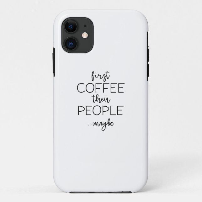 Coques Case-Mate iPhone Premier café puis les gens (Dos)
