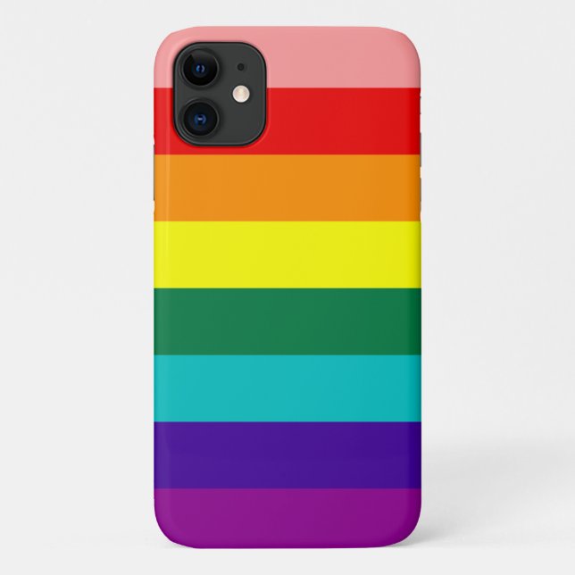 Coques Case-Mate iPhone Premier drapeau de la Rainbow Pride (Dos)
