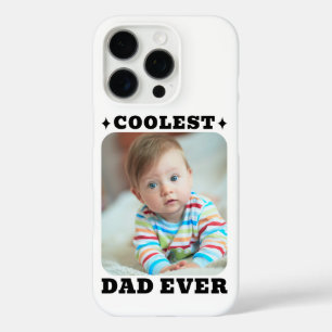 Coque iPhone 16 Pro Première Fête des Pères Papa le Plus Cool Bébé Pho