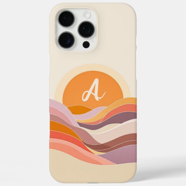 Coques Case-Mate iPhone Première vague du coucher du soleil (Verso)
