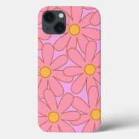 Preppie Hippie rose violet Motif de fleurs