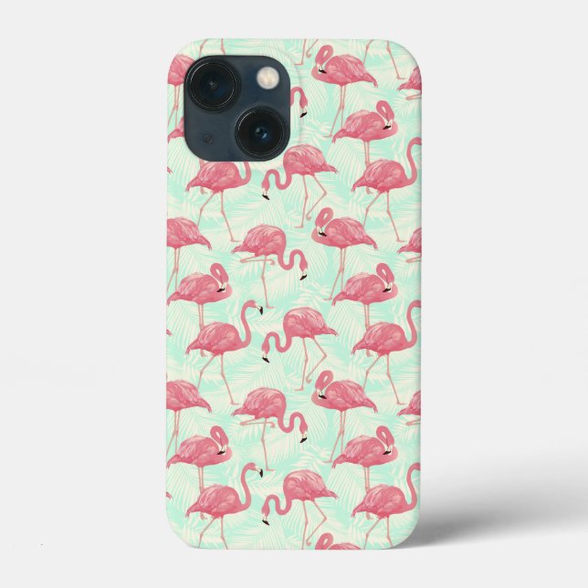 Coques Case-Mate iPhone Preppy Chic Elegant Pink Flamingo Motif (Verso)