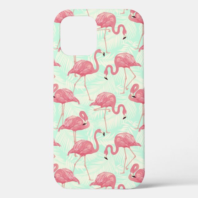 Coques Case-Mate iPhone Preppy Chic Elegant Pink Flamingo Motif (Verso)