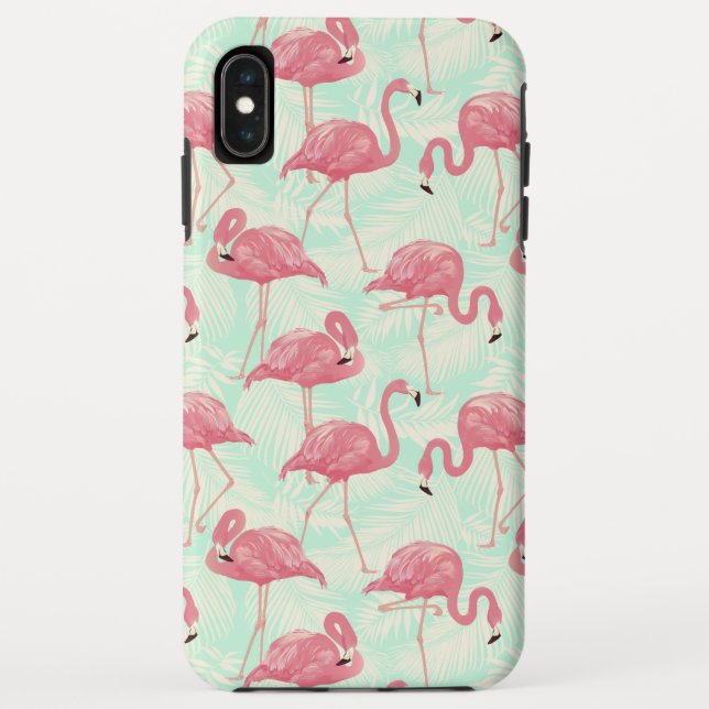 Coques Case-Mate iPhone Preppy Chic Elegant Pink Flamingo Motif (Dos)