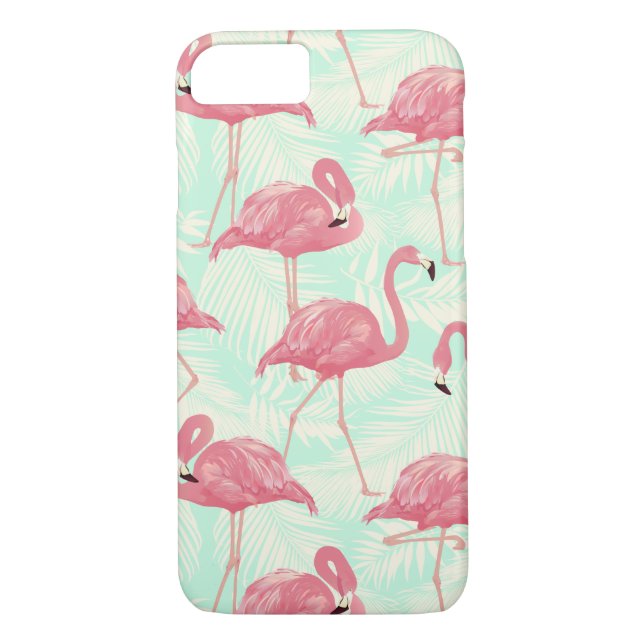 Coques Case-Mate iPhone Preppy Chic Elegant Pink Flamingo Motif (Dos)