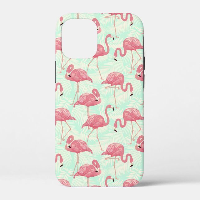 Coques Case-Mate iPhone Preppy Chic Elegant Pink Flamingo Motif (Verso)