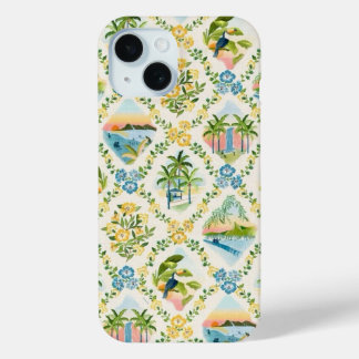 Coque Case-Mate iPhone Preppy Collage, Tendance Collage d'été Dossier tél
