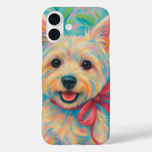 Coque Pour iPhone 16 Plus Preppy Westie